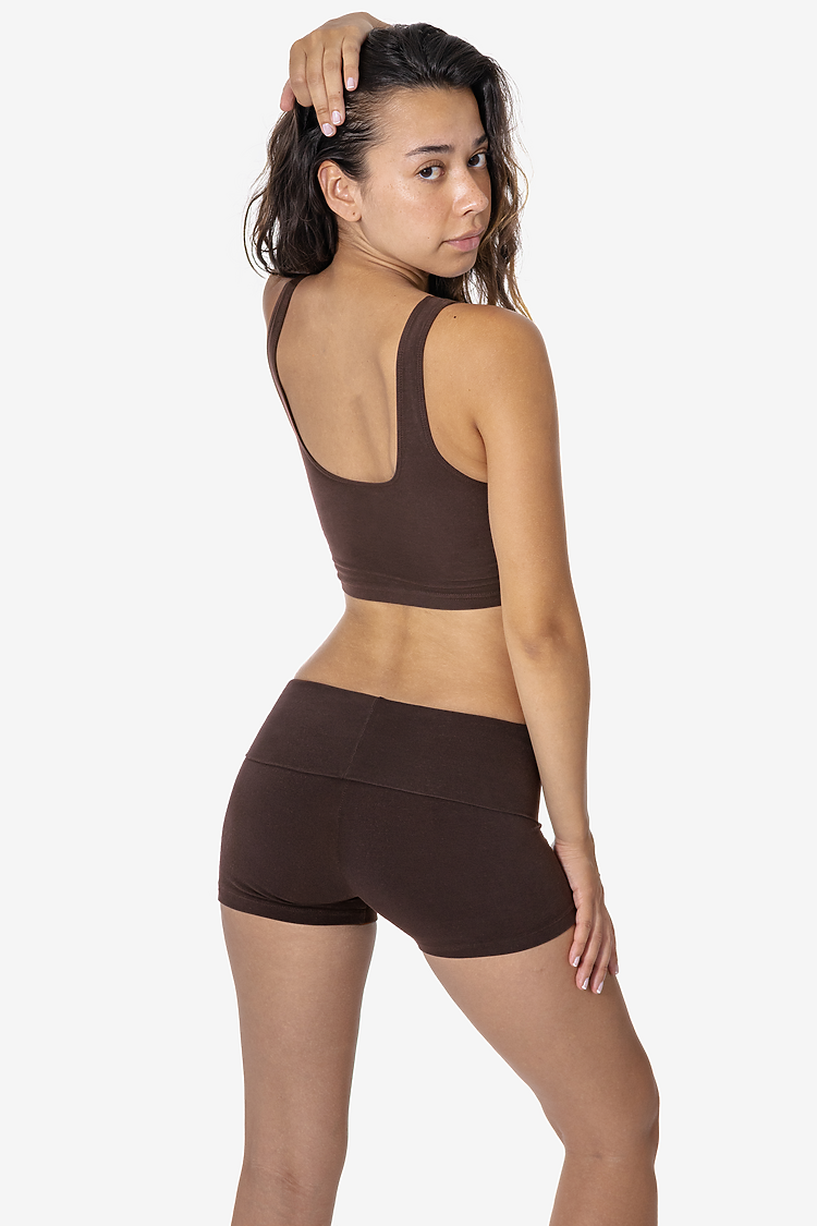 Garment Dye Yoga Shorts CHOCOLATE SupportIMG3