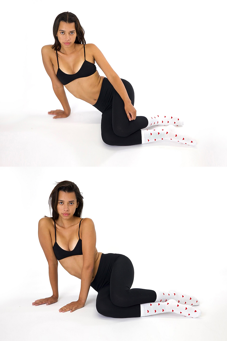 Cotton Spandex Jersey Legging Black