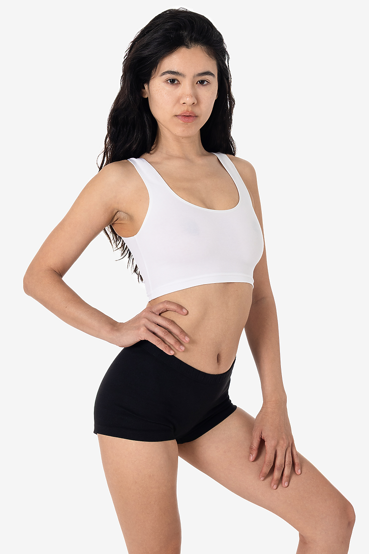 Ctn Spndx Tank Crop Top White SupportIMG3