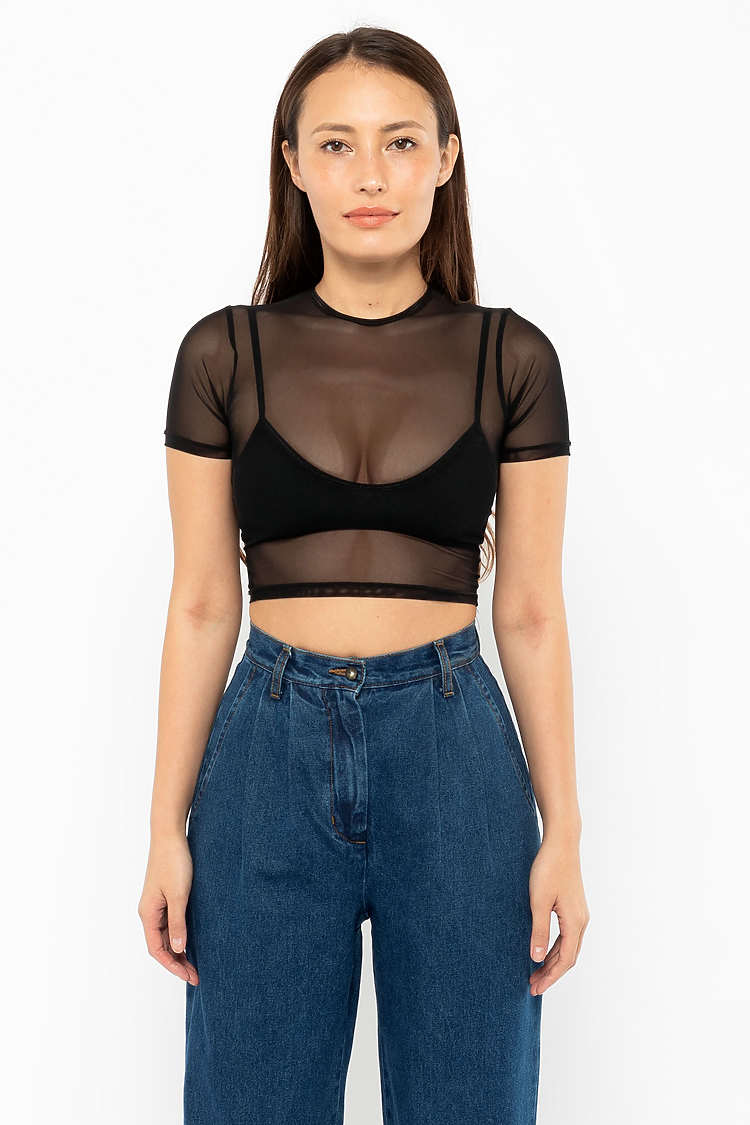 Cnt Spndx Spaghetti Bralette Black