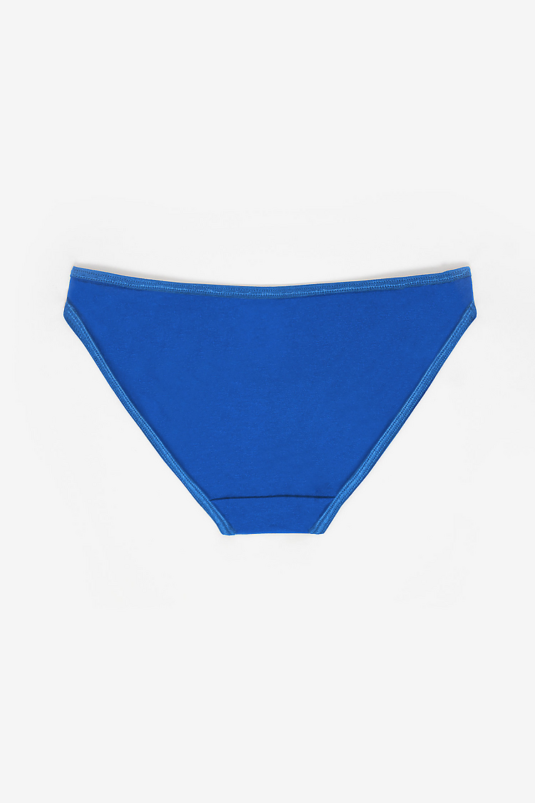 Cotton Spandex Bikini Panty BLUE