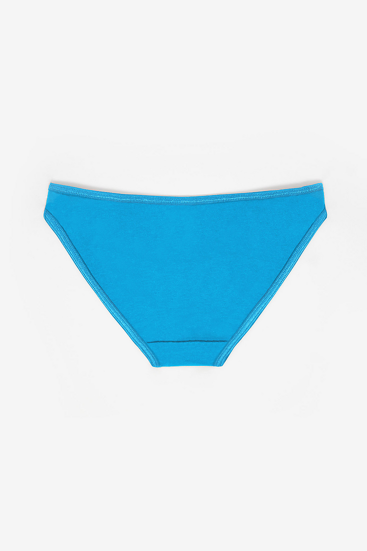 Cotton Spandex Bikini Panty BRIGHT BLUE