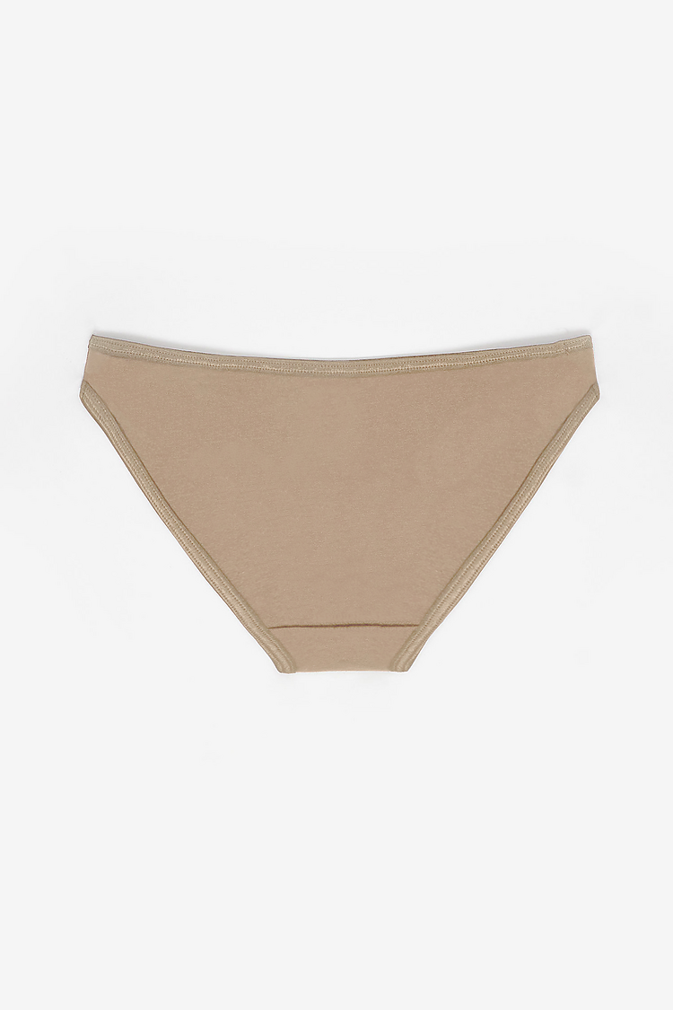 Cotton Spandex Bikini Panty HAZELNUT