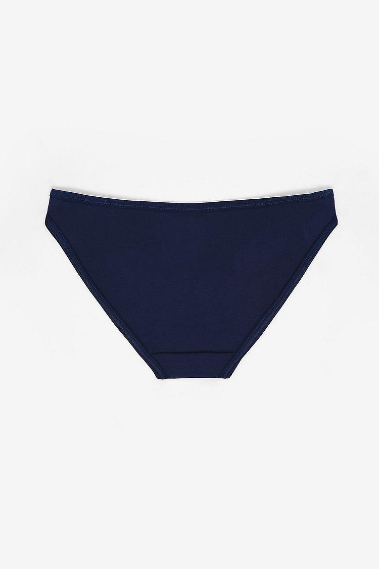 Cotton Spandex Bikini Panty Midnight Navy