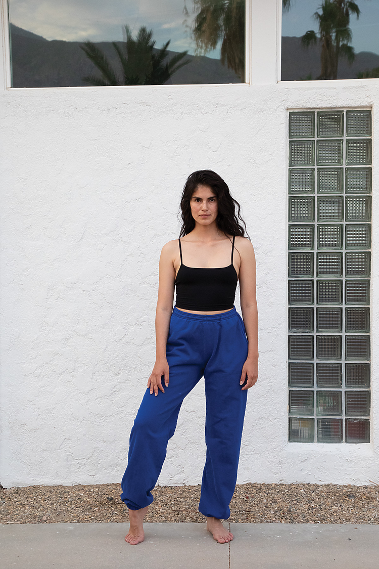 Ctn Spndx Spaghetti Crop Top Black