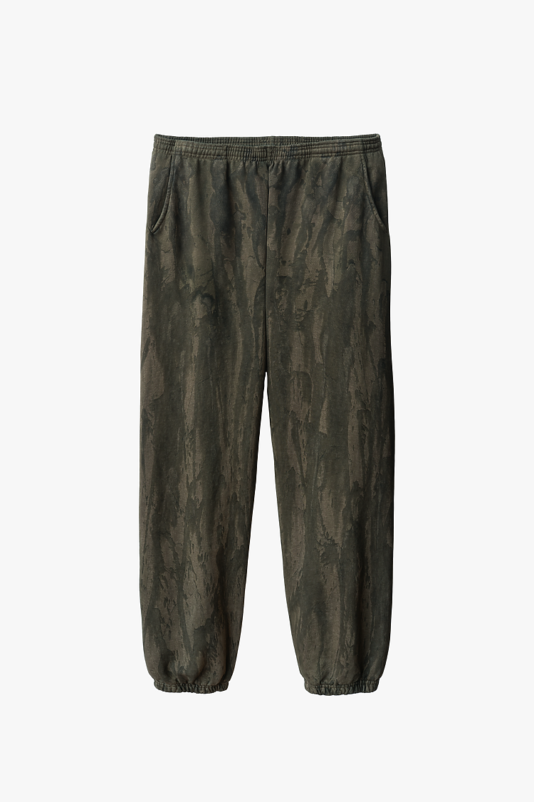 14oz Fleece Sweatpant Drip Dye OLIVE