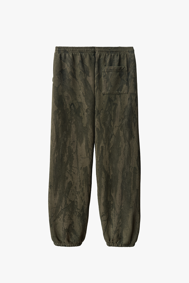 14oz Fleece Sweatpant Drip Dye OLIVE