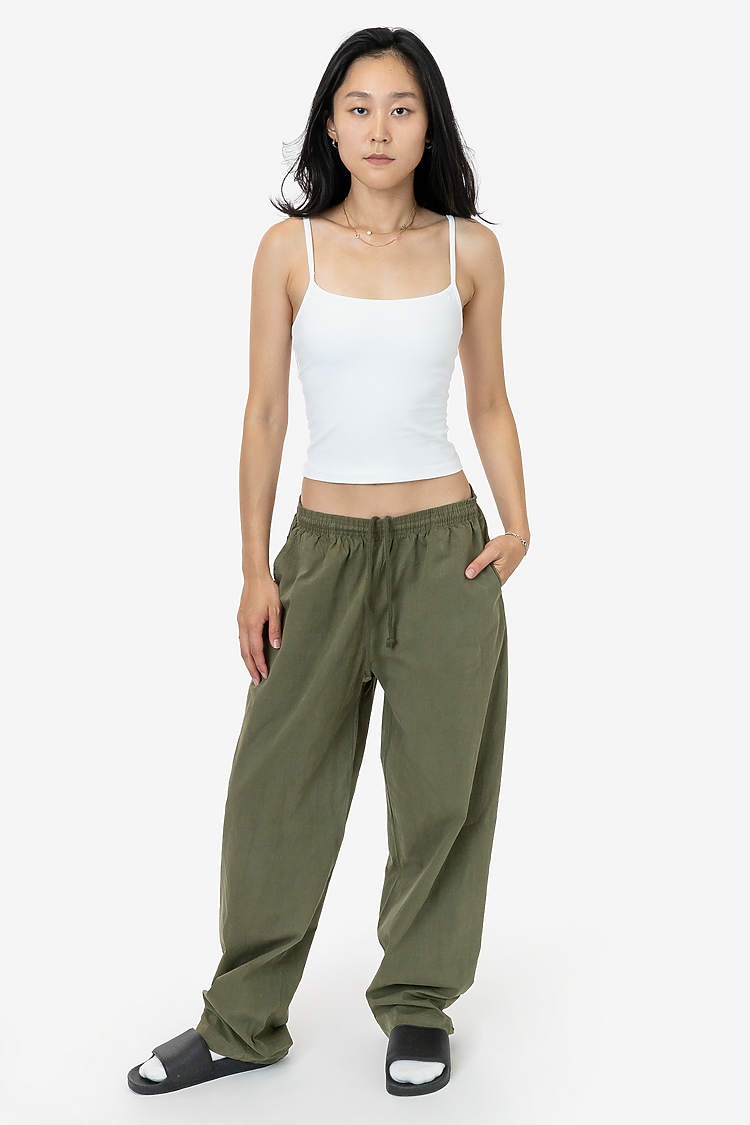 Unisex Cotton Poplin Wide Leg ARMY