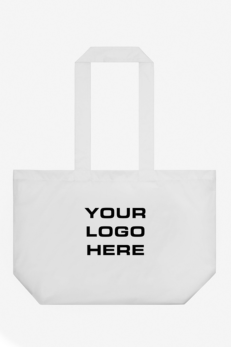 Nylon Taffeta Tote White