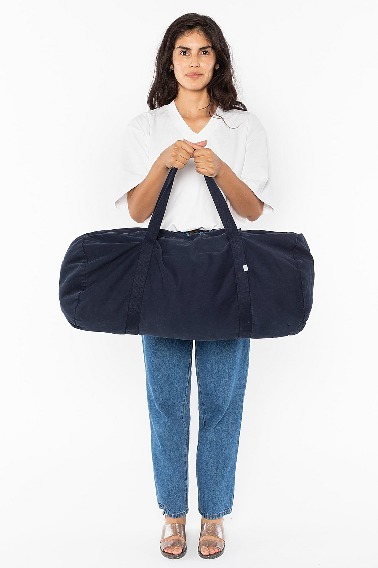 Diagonal Strap Gym Bag Navy