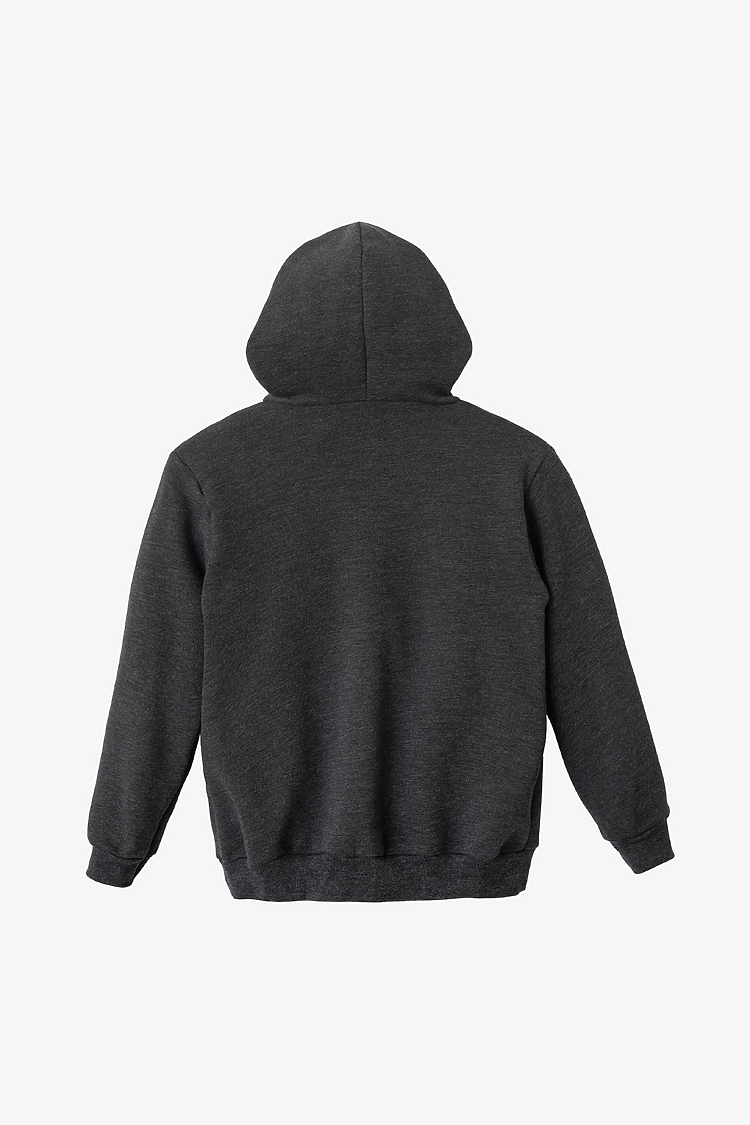 Kids Poly Cotton Zip Hoody Dark Heather Grey