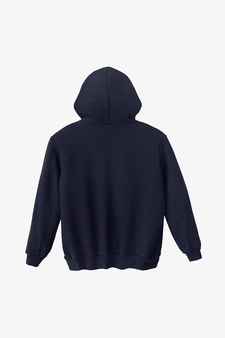 Kids Poly Cotton Zip Hoody NAVY
