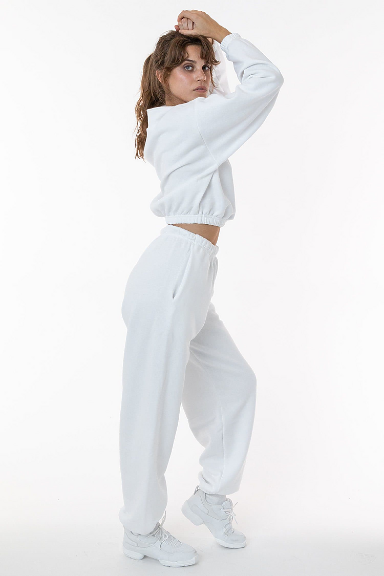 Flex Fleece Womens Pant White