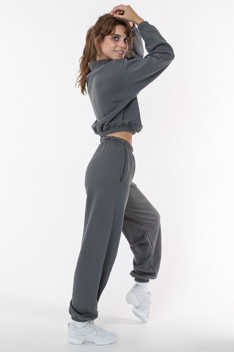 Flex Fleece Crop Half Zip ASPHALT