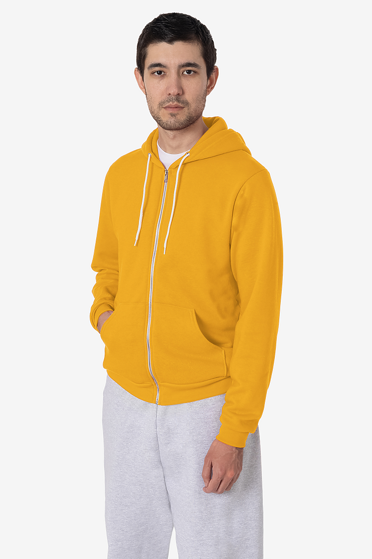 Flex Fleece Zip Up Hoodie Gold