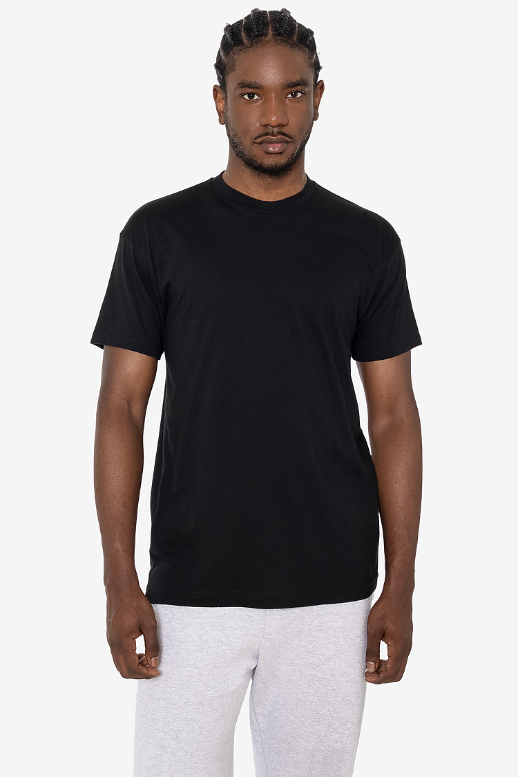 S/S Cotton-Poly Crew 3.8 oz BLACK