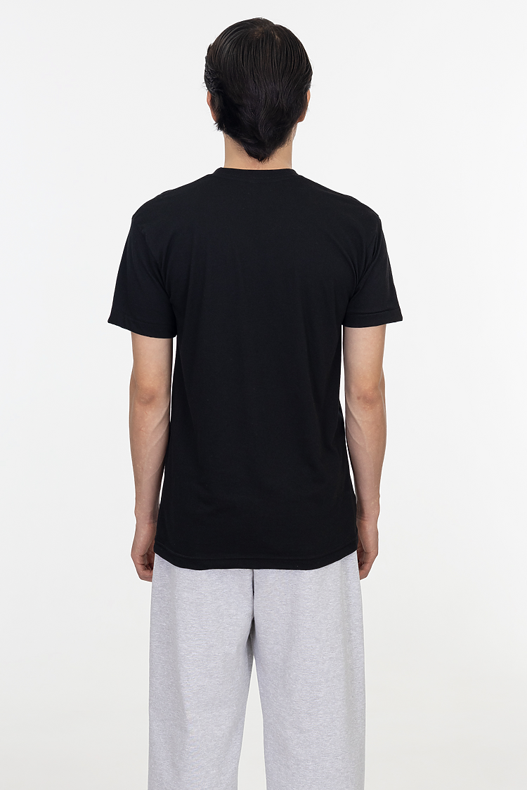 S/S Cotton-Poly Crew 3.8 oz BLACK