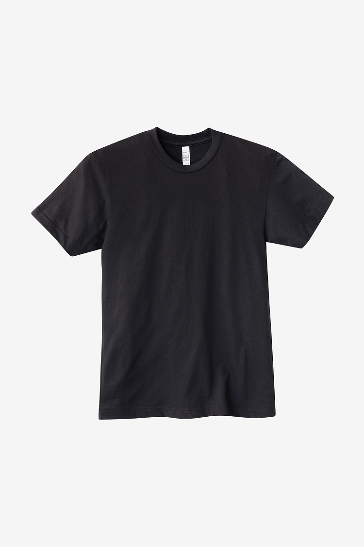 S/S Cotton-Poly Crew 3.8 oz BLACK
