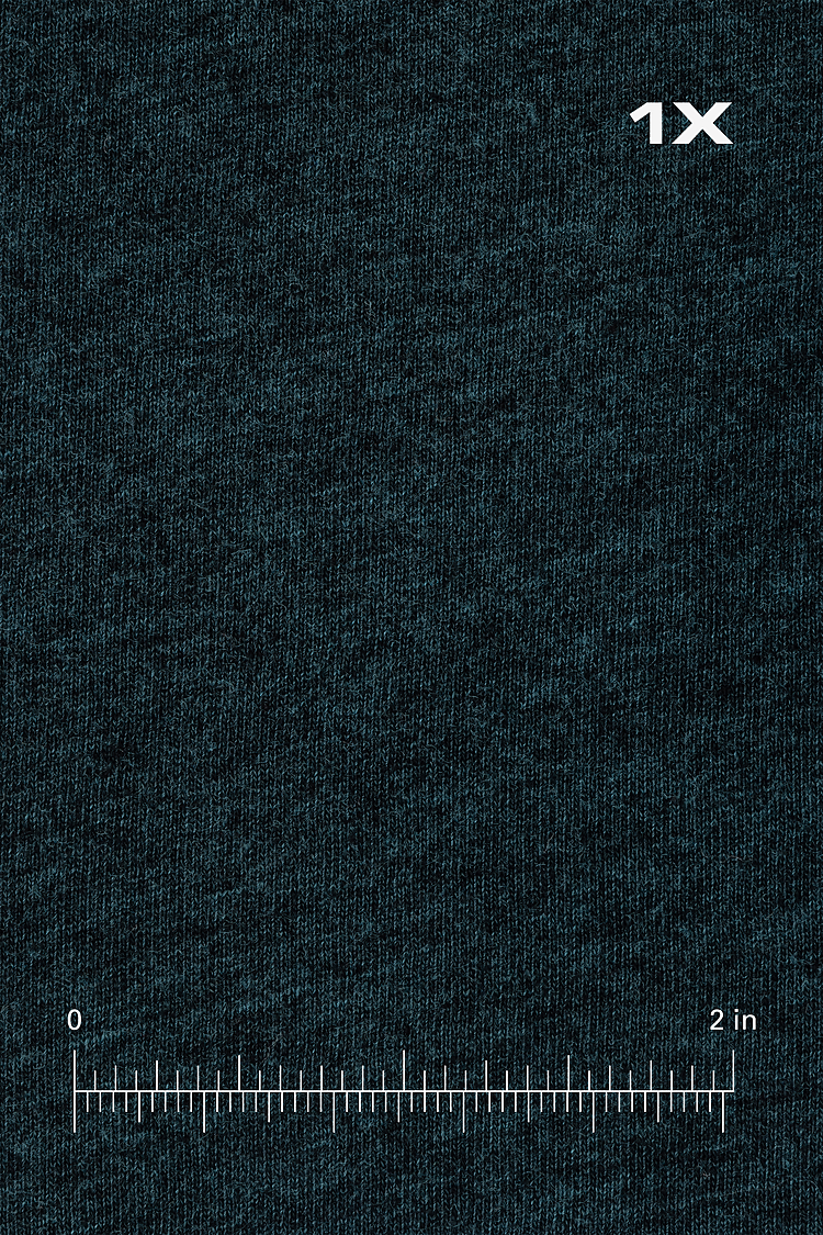 S/S Cotton-Poly Crew 3.8 oz BLACK AQUA