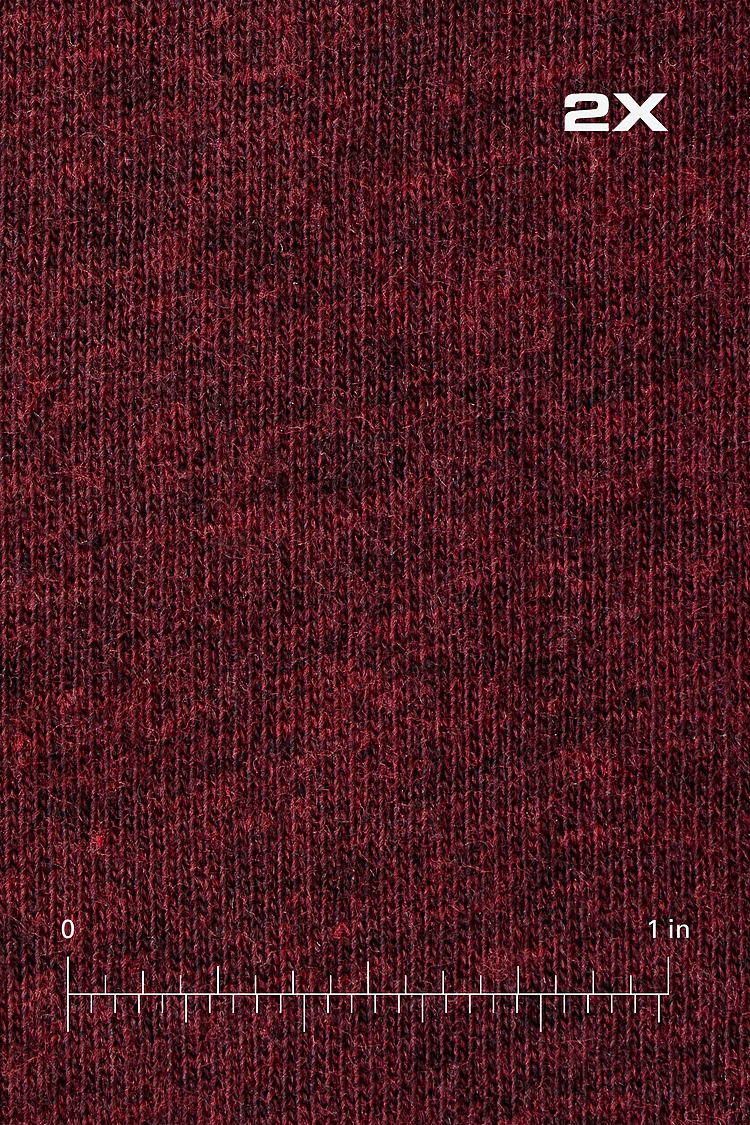 S/S Cotton-Poly Crew 3.8 oz HEATHER CRANBERRY