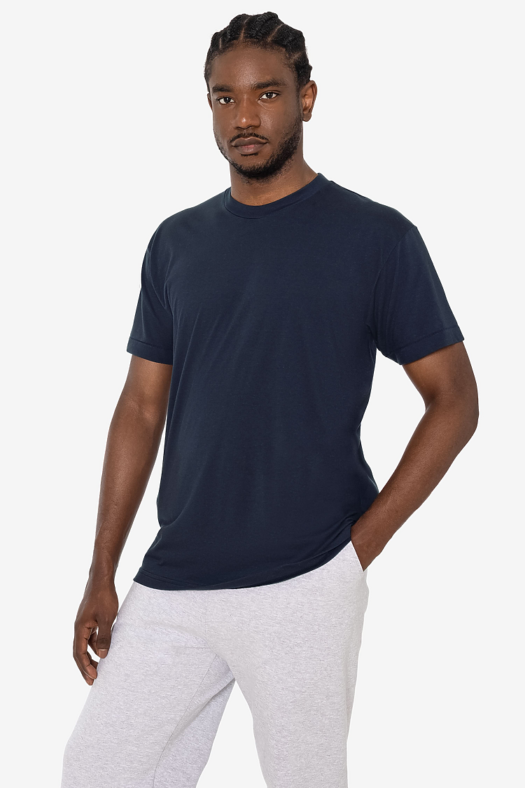 S/S Cotton-Poly Crew 3.8 oz Midnight Navy