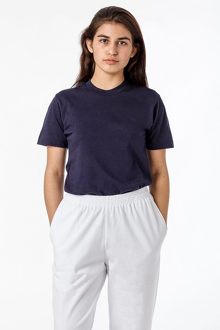 S/S Cotton-Poly Crew 3.8 oz NAVY