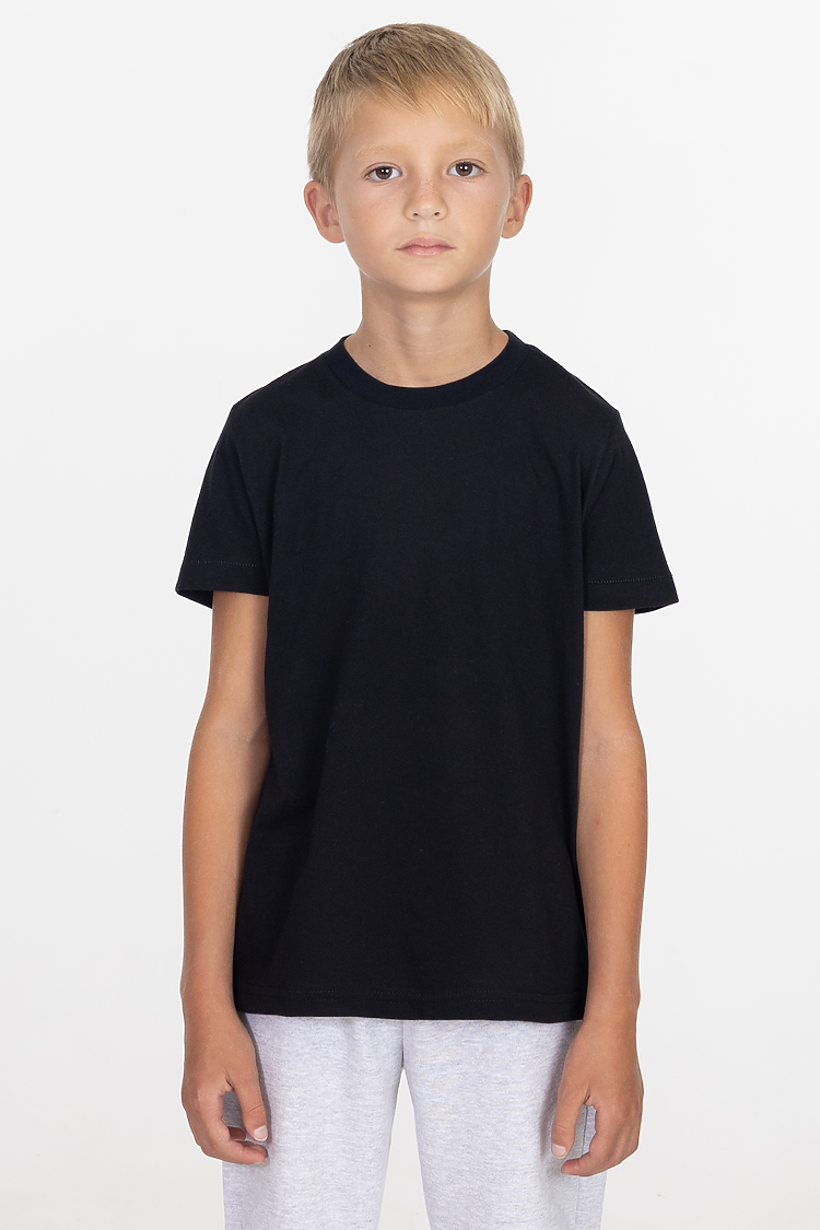 Youth Poly Cotton S/S T Shirt Black