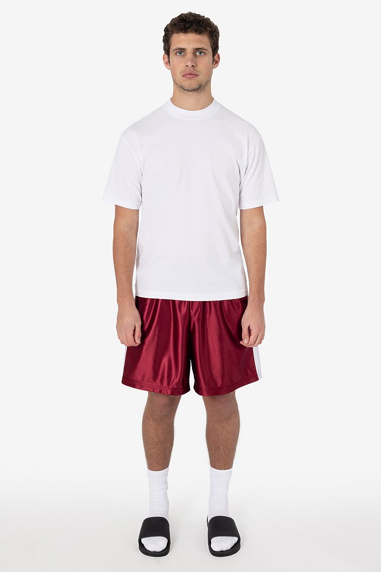 Heavy Dazzle Side Stripe Short Burgundy/White
