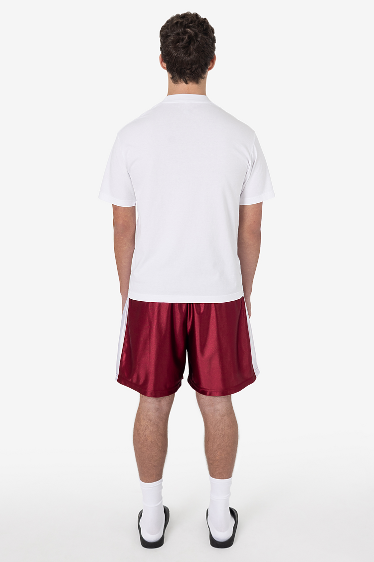 Heavy Dazzle Side Stripe Short Burgundy/White
