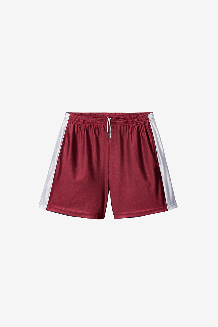 Heavy Dazzle Side Stripe Short Burgundy/White