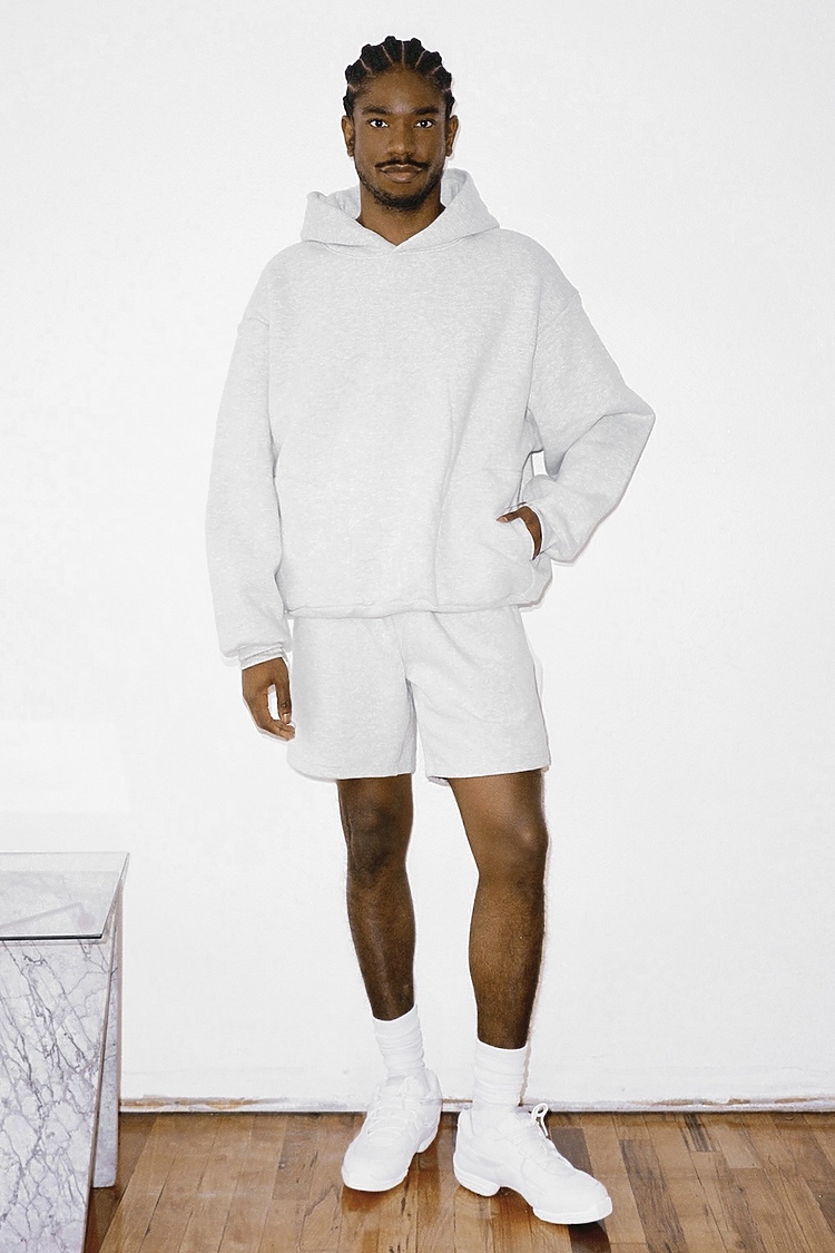 Heavy Fleece Mid Short ASH