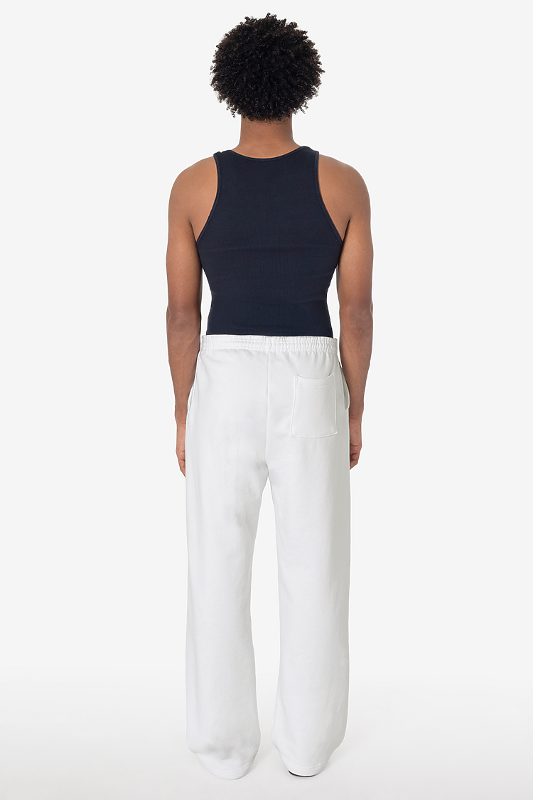 Heavy Fleece Straight Leg Pant WHITE