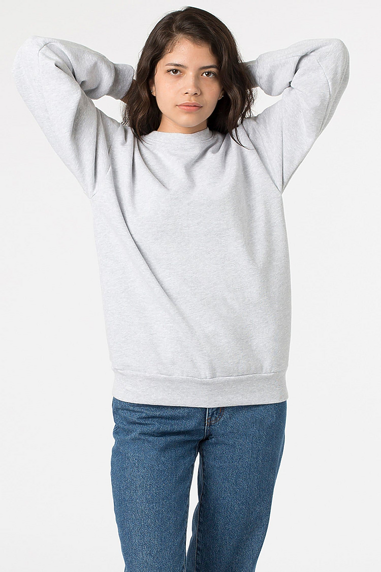 L/S Heavy Fleece PO Crew 14 oz ASH