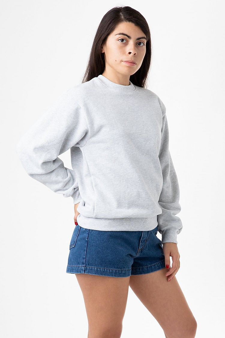L/S Heavy Fleece PO Crew 14 oz ASH