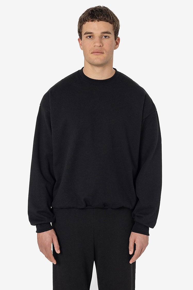 L/S Heavy Fleece PO Crew 14 oz Black