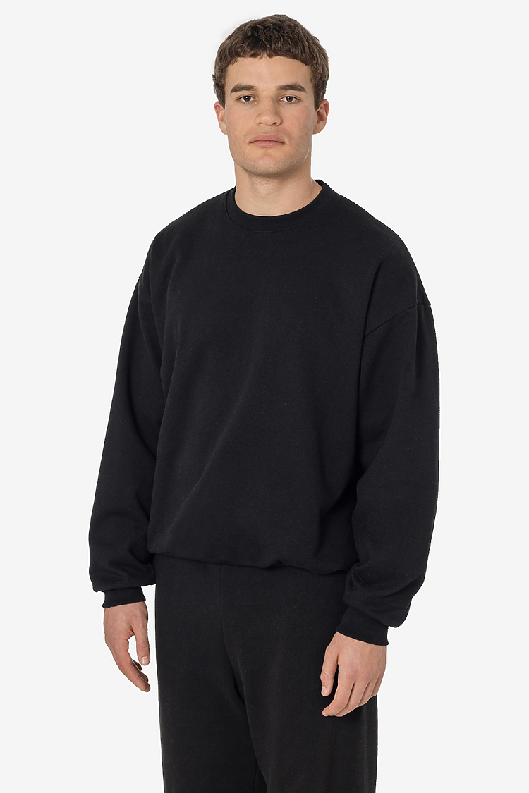 L/S Heavy Fleece PO Crew 14 oz Black
