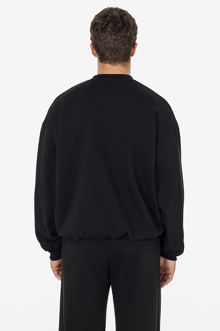 L/S Heavy Fleece PO Crew 14 oz Black