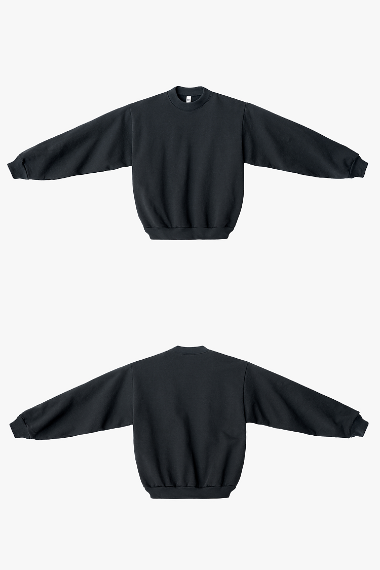 L/S Heavy Fleece PO Crew 14 oz NAVY