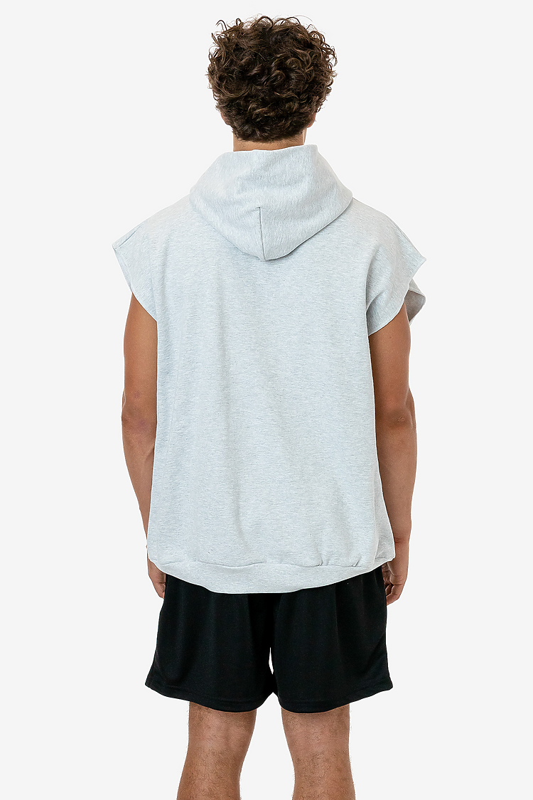 Sleeveless Hood Pullover 14oz ASH