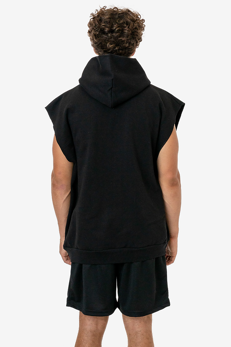 Sleeveless Hood Pullover 14oz Black