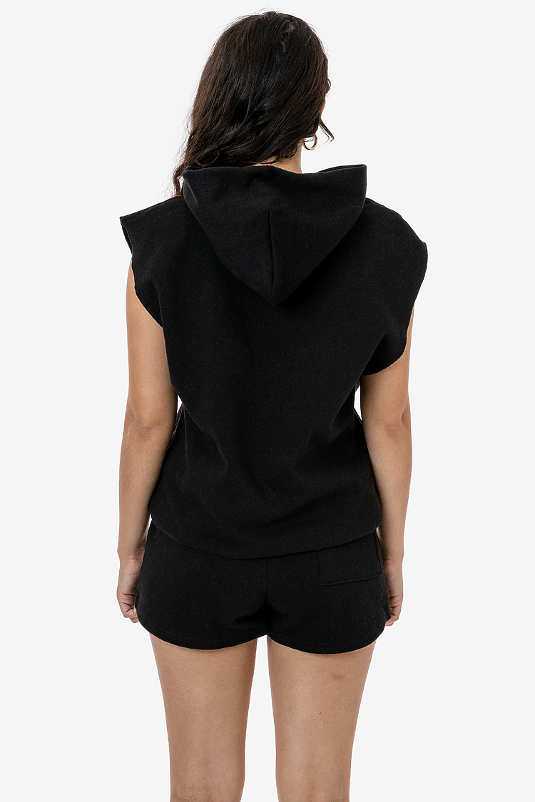 Sleeveless Hood Pullover 14oz Black