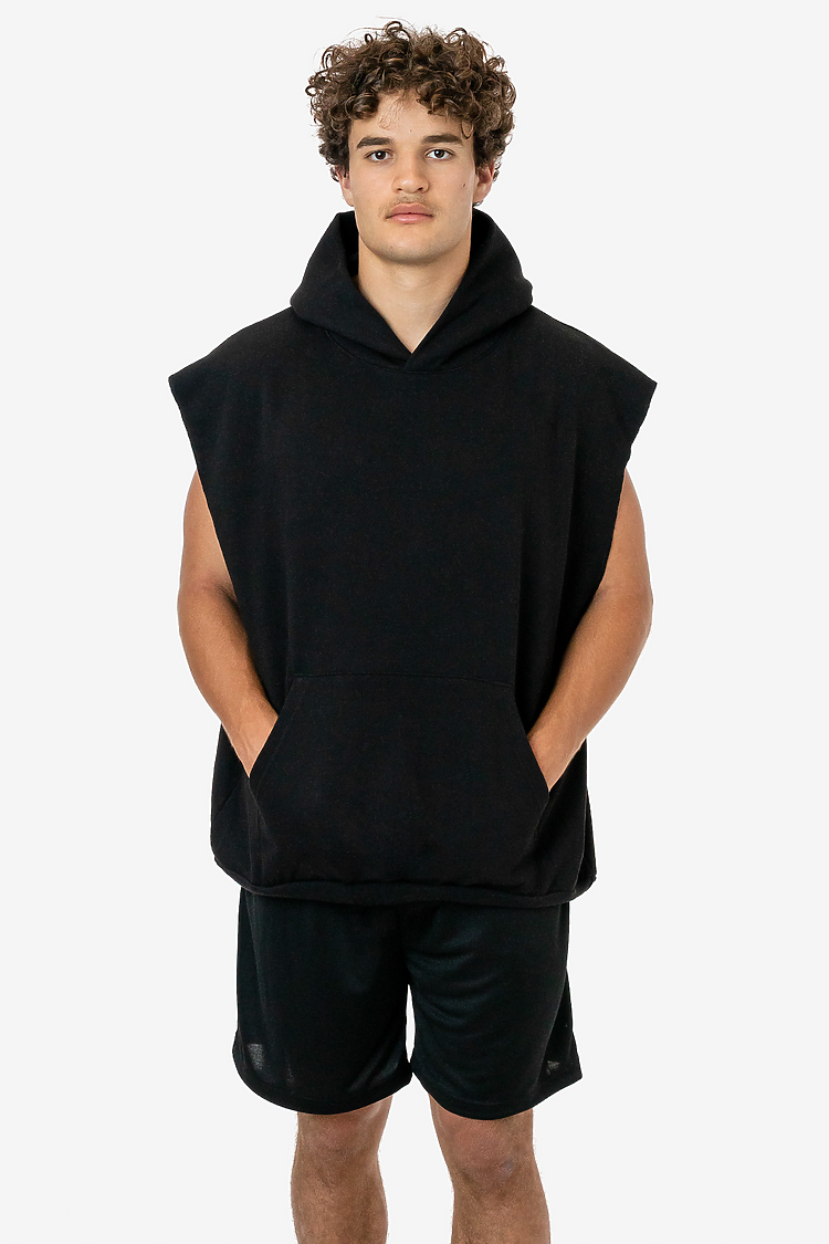 Sleeveless Hood Pullover 14oz Black