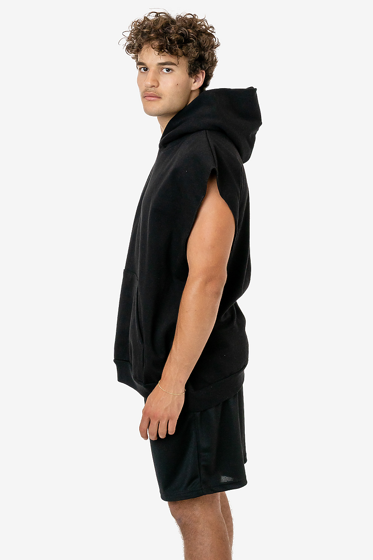 Sleeveless Hood Pullover 14oz Black