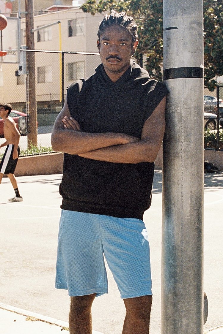 Sleeveless Hood Pullover 14oz Black