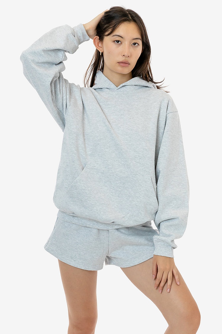 L/S HEAVY FLEECE HOOD PO 14 OZ ASH