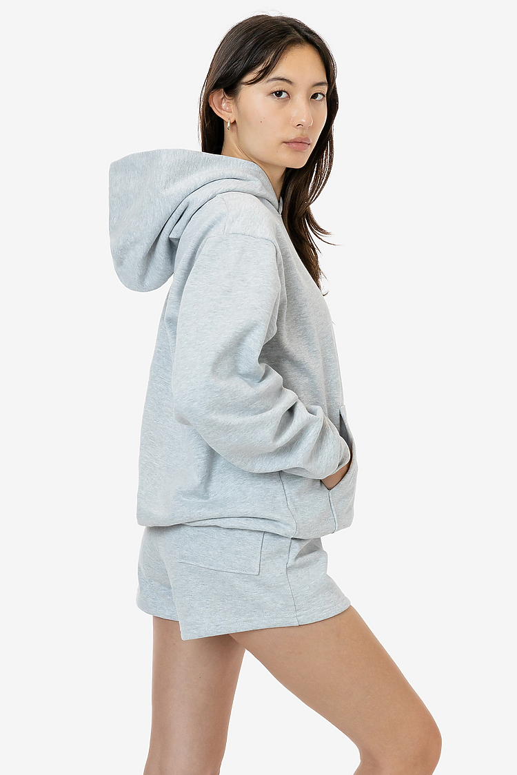 L/S HEAVY FLEECE HOOD PO 14 OZ ASH