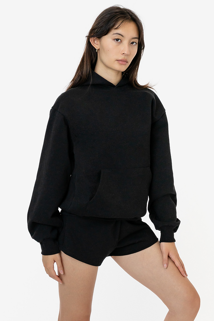 L/S HEAVY FLEECE HOOD PO 14 OZ Black