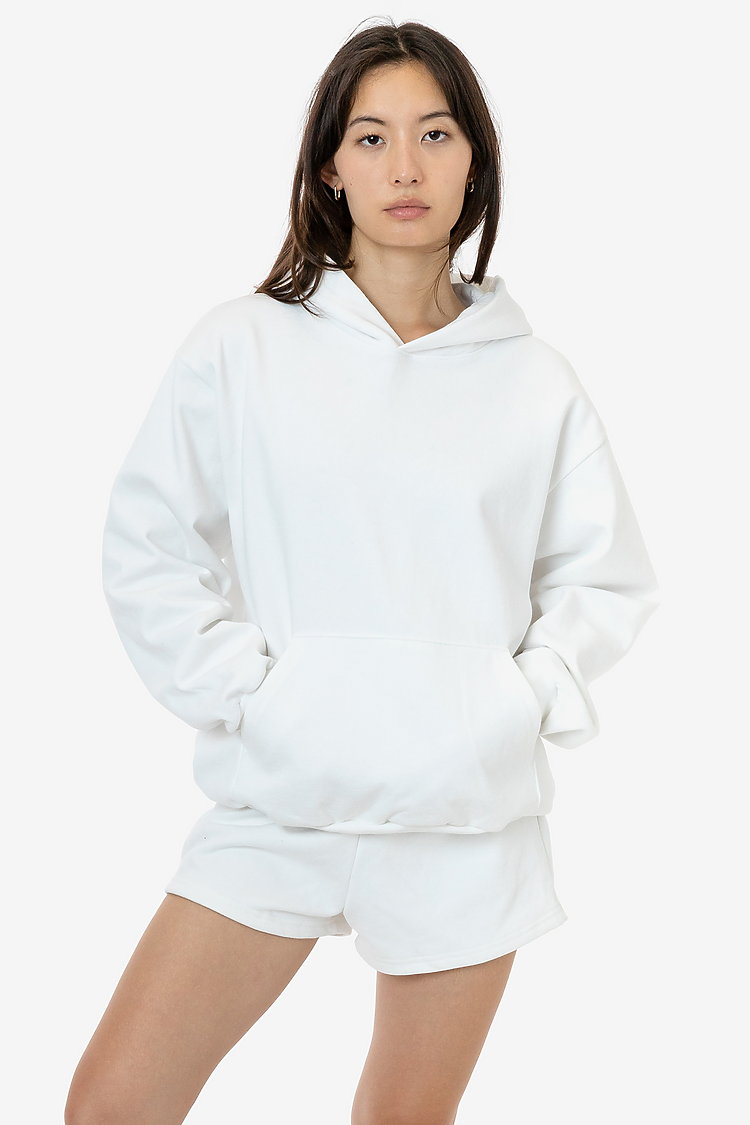 L/S HEAVY FLEECE HOOD PO 14 OZ White