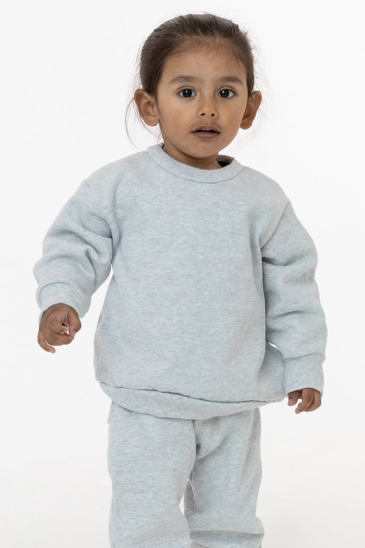 Kids Heavy Fleece Crew ASH