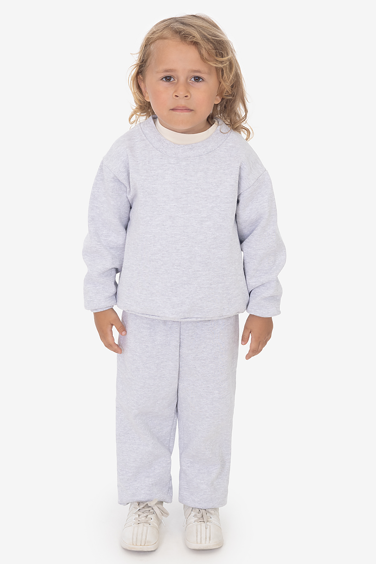 Kids Heavy Fleece Crew ASH